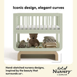 Santorini sage with driftwood bassinet style callout