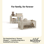 Casablanca frosted oat bassinet conversions callout