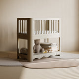 Casablanca frosted oat bassinet in a nursery