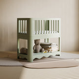 Casablanca sage bassinet in a nursery