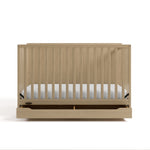 Melrose driftwood crib with drawer front view