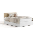 Melrose driftwood crib with drawer converted to full-size bed