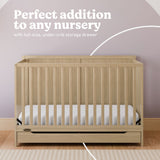 Melrose driftwood crib with drawer style callout