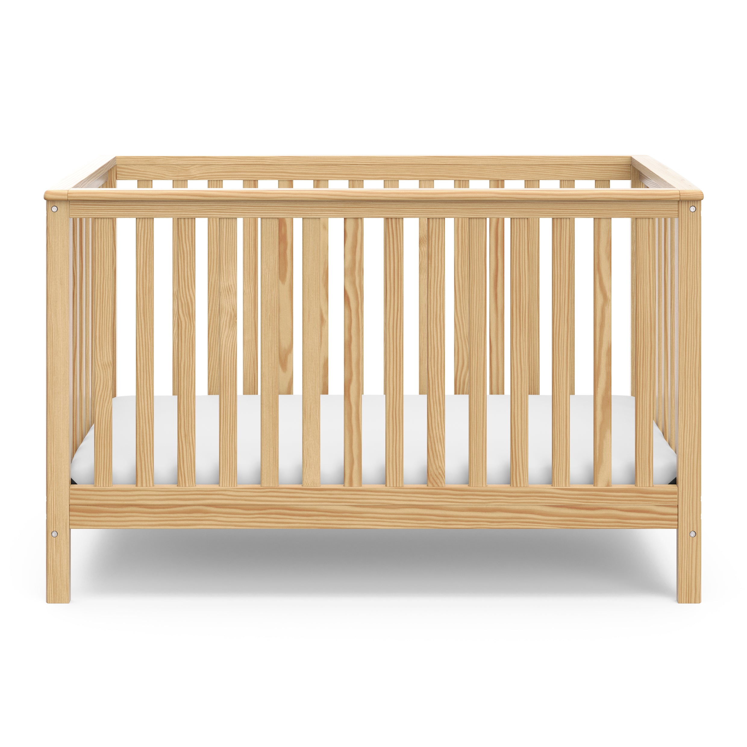Hillcrest natural crib front view
