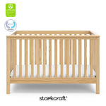 Hillcrest natural crib with GGG and PTPA logo on top left