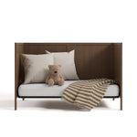 Theo hazelnut crib converted to daybed