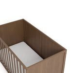 Theo hazelnut crib top view