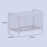 pasadena crib dimensions cartoon drawing