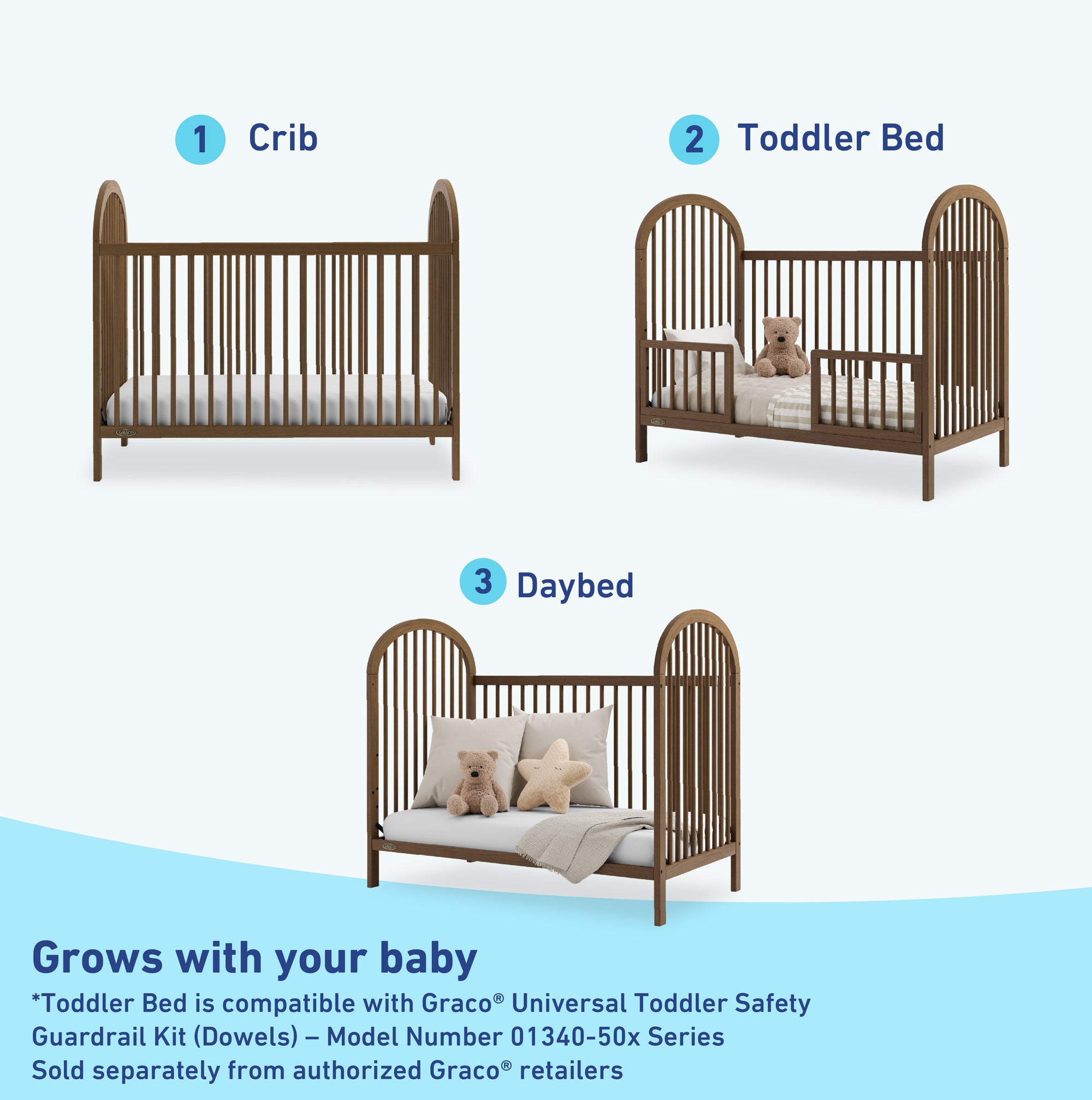 Graco® Olivia™ 3-in-1 Convertible Crib – Storkcraft