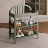 Olivia olive changing table in nursery