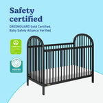 Olivia black crib certifications callout