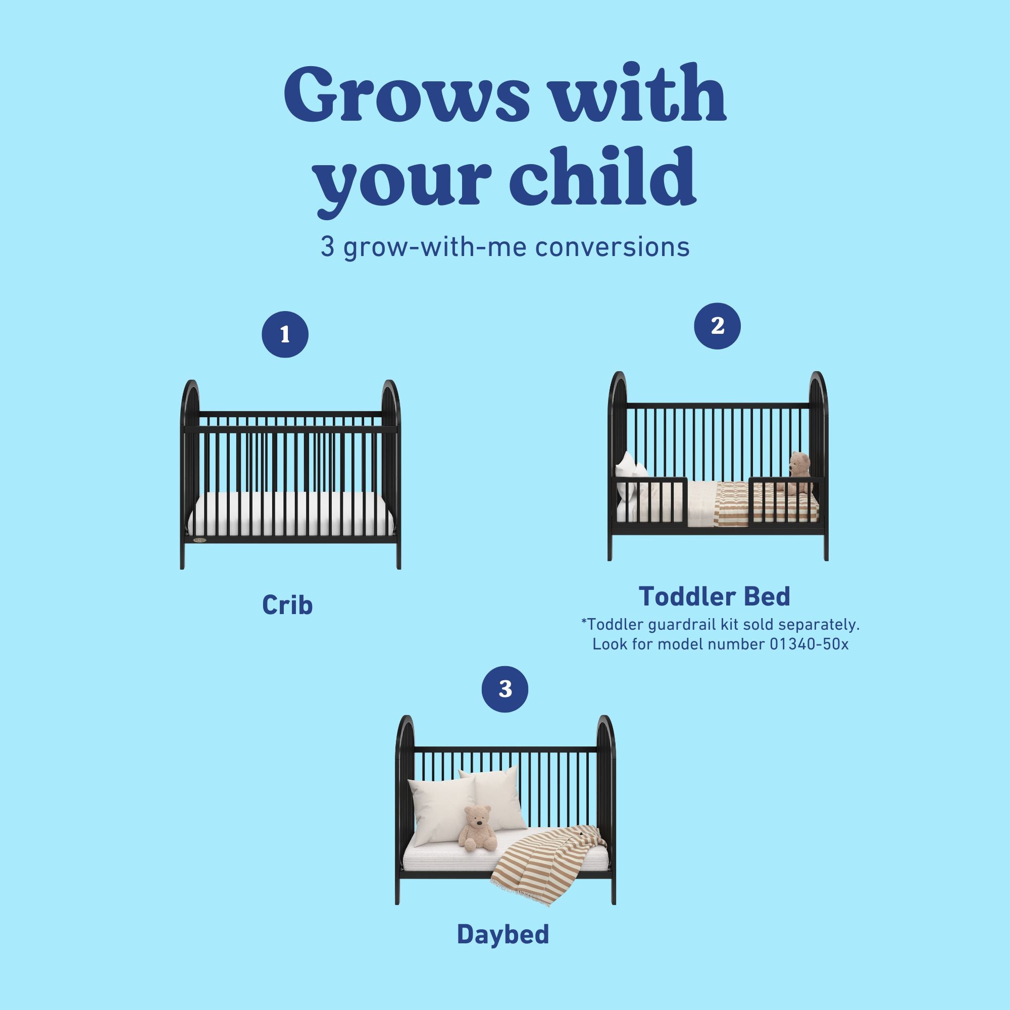 Olivia black crib conversions callout