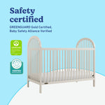 Olivia frosted oat crib certifications callout
