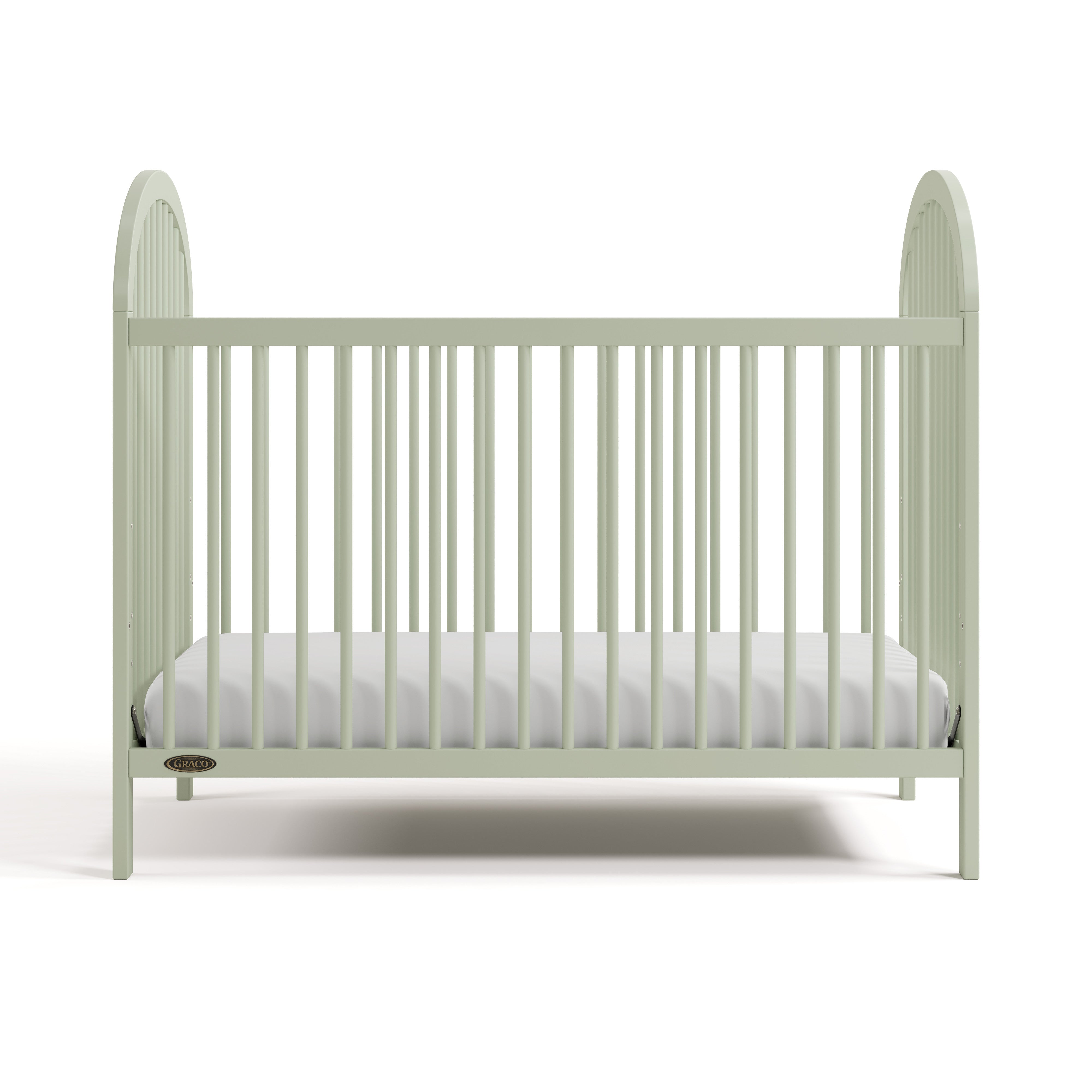 Olivia sage crib front view