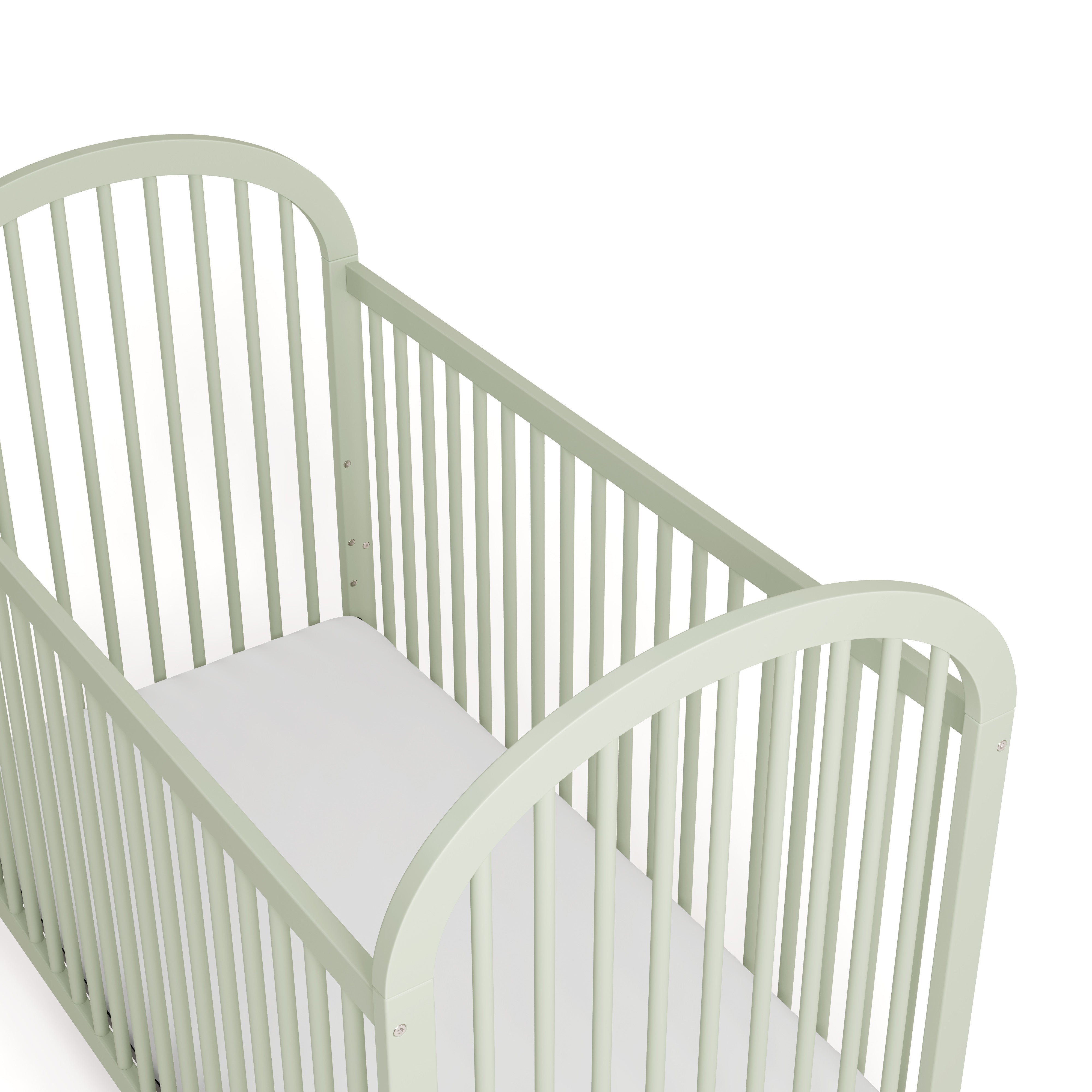 Olivia sage crib top view