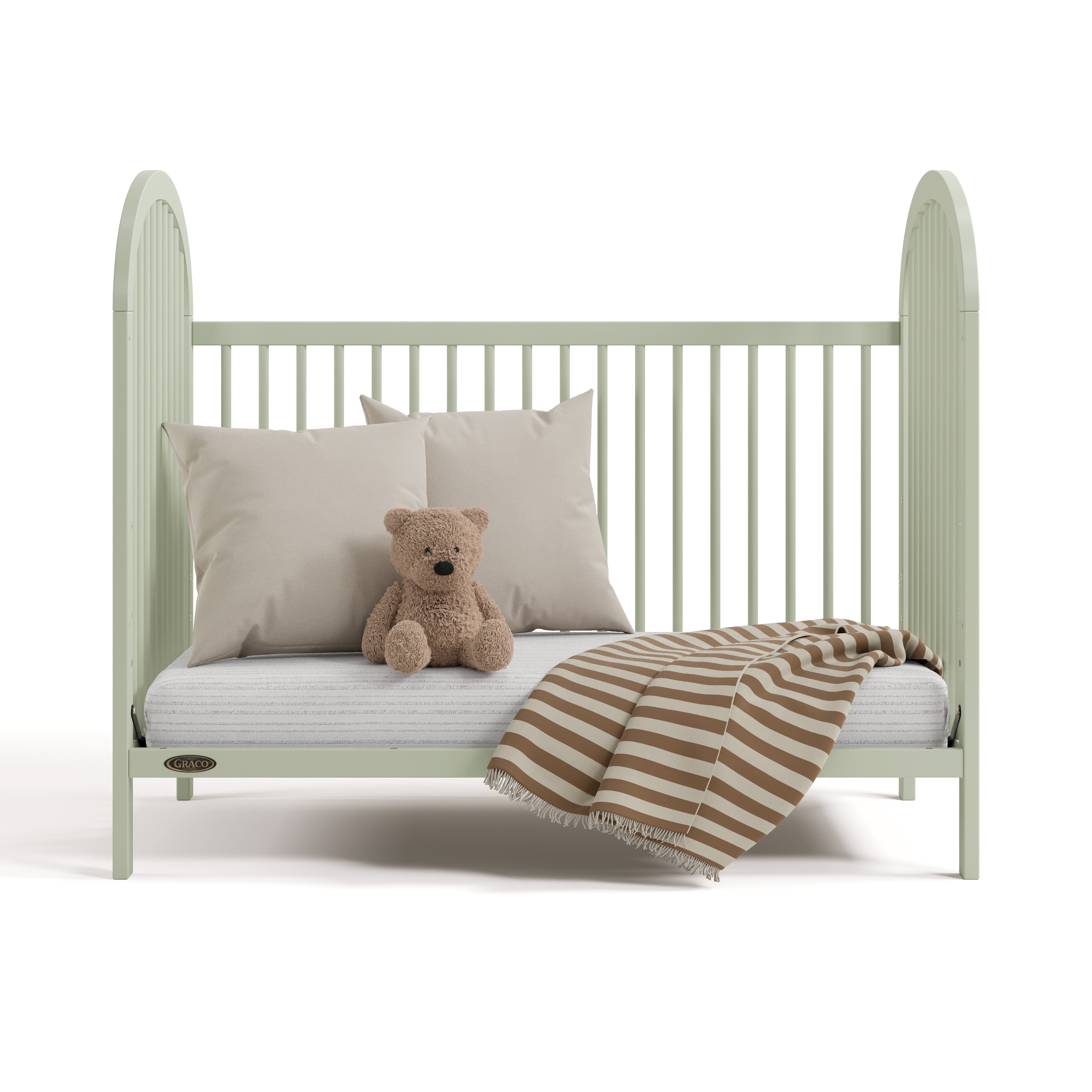 Olivia sage crib converted to daybed