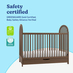 Olivia hazelnut crib certifications callout
