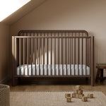 Porto hazelnut crib in a nursery