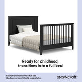 solstice black crib full-size bed conversion callout