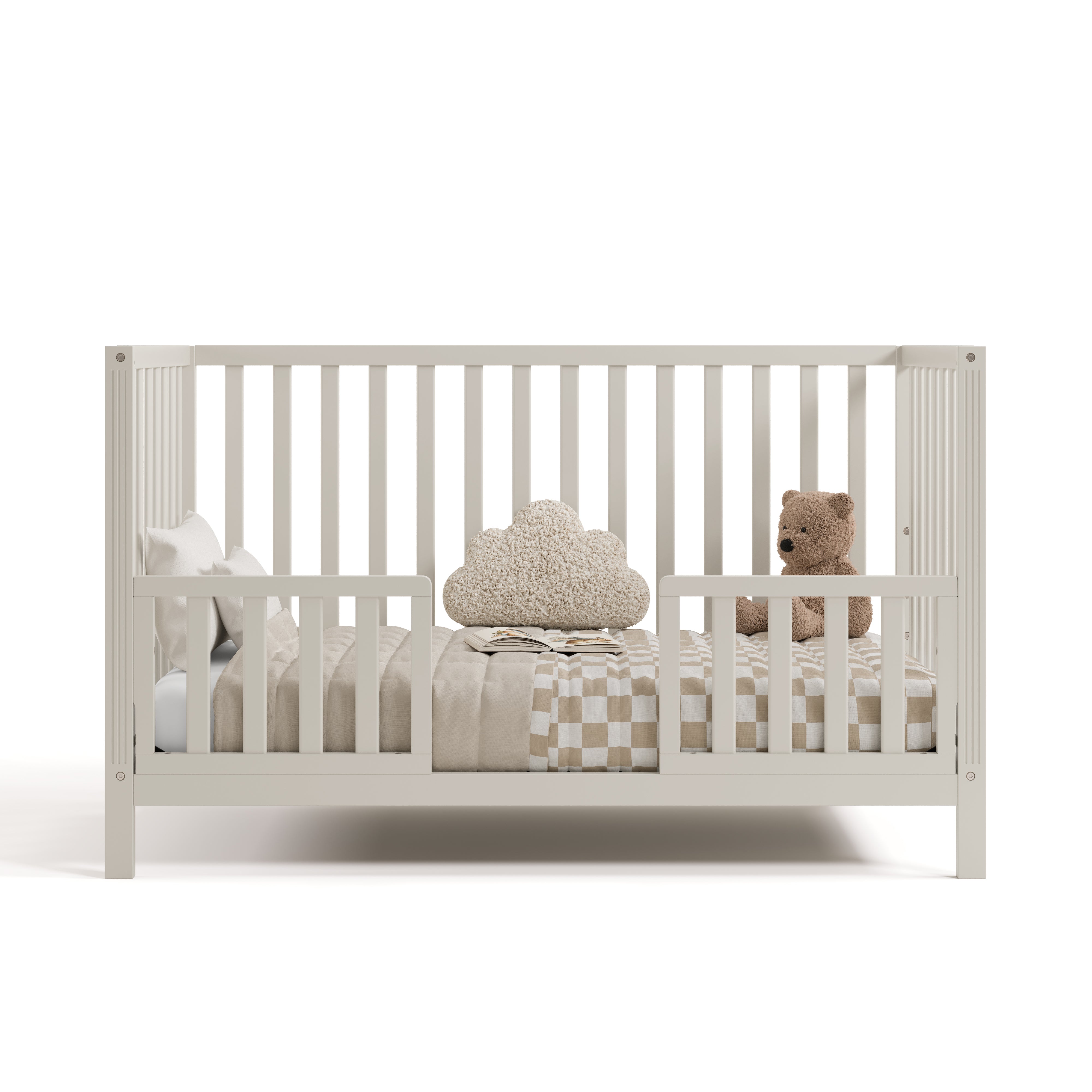 Graco Universal Toddler Safety Guardrail Kit (Slats) in Frosted Oat
