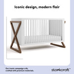 Equinox white with hazelnut crib style callout