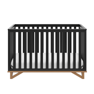 black with vintage driftwood crib