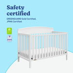 Benton white crib certifications callout