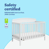Benton white crib certifications callout