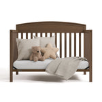 Benton hazelnut crib converted to daybed