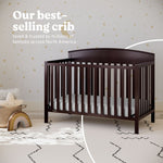 Benton espresso crib best-selling crib callout