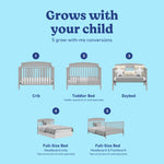 Benton pebble gray crib 5 conversions callout