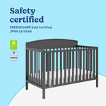 Benton gray crib certifications callout