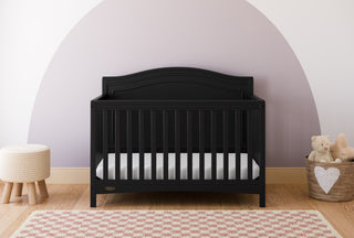 Black crib in nursery