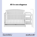 Steveston white crib and changer style callout