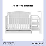 Steveston white crib and changer style callout