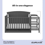 Steveston gray crib and changer style callout