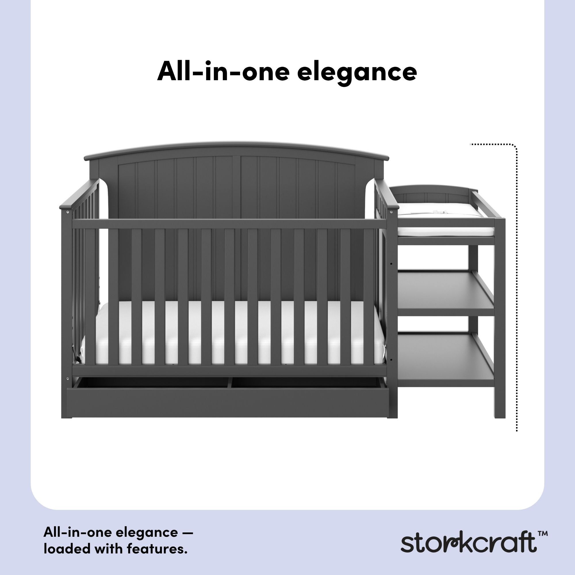 Steveston gray crib and changer style callout
