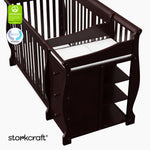 Portofino espresso crib and changer with GGG and PTPA logo on top left