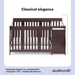 Portofino espresso crib and changer style callout