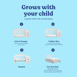 Benton white crib and changer conversions callout