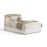 Benton driftwood crib and changer converted to full-size bed