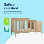 Benton driftwood crib and changer certifications callout