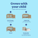 Benton driftwood crib and changer conversions callout