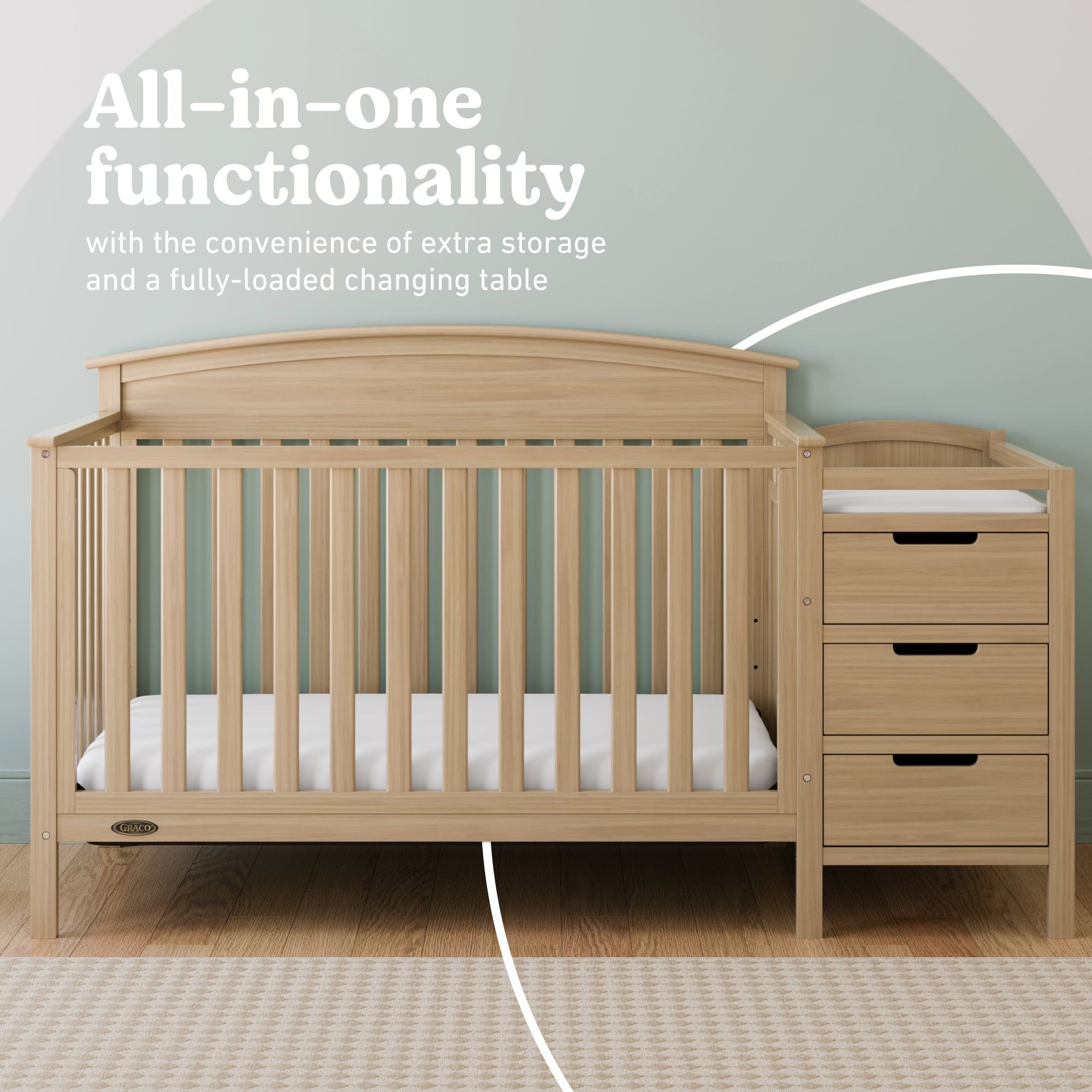 Benton driftwood crib and changer style callout