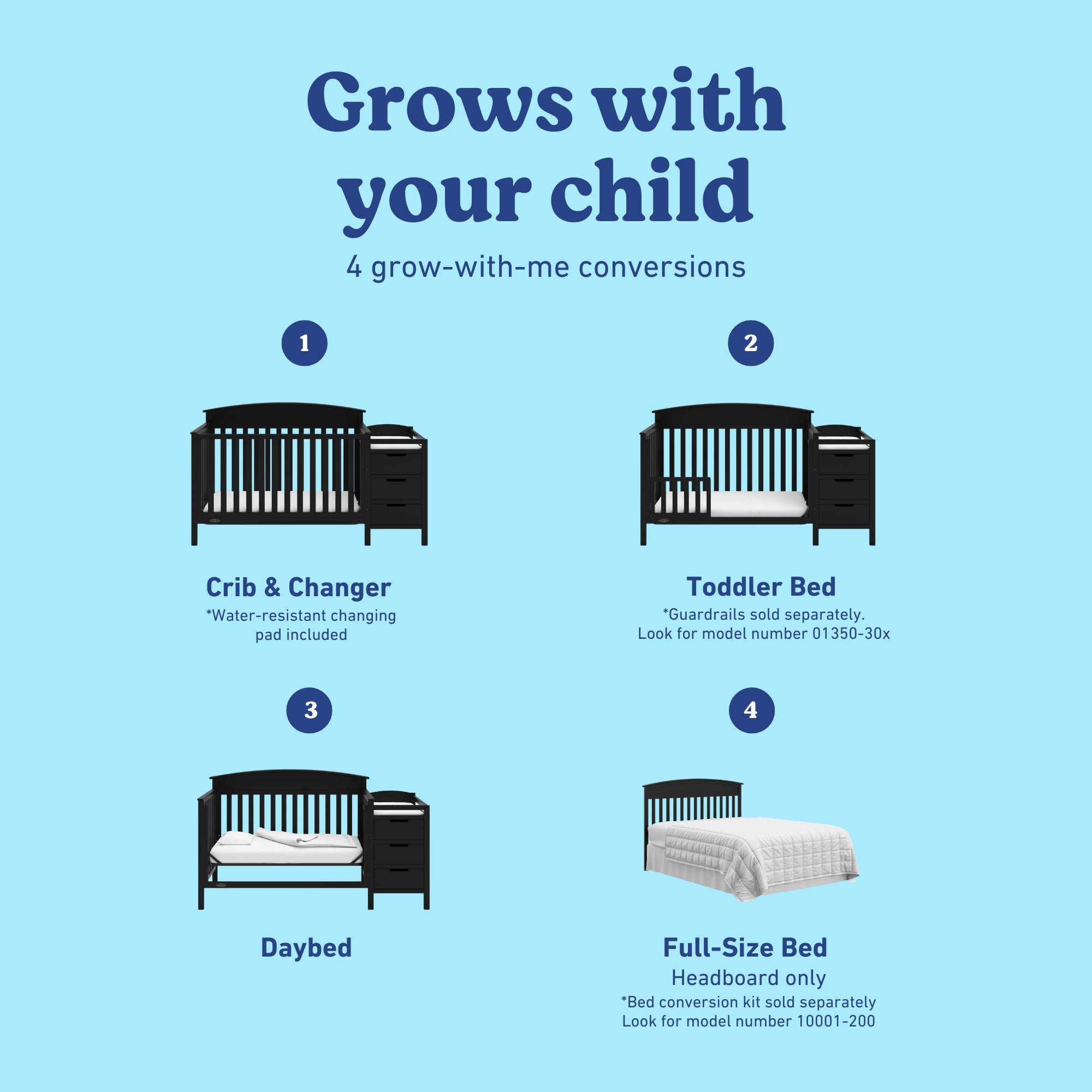 Benton black crib and changer conversions callout