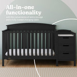 Benton black crib and changer style callout