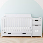 Graco Hadley 5-in-1 Convertible Crib and Changer with Drawer in White Lifestyle view