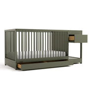 Teddi® 5-in-1 Convertible Crib and Changer with Drawer