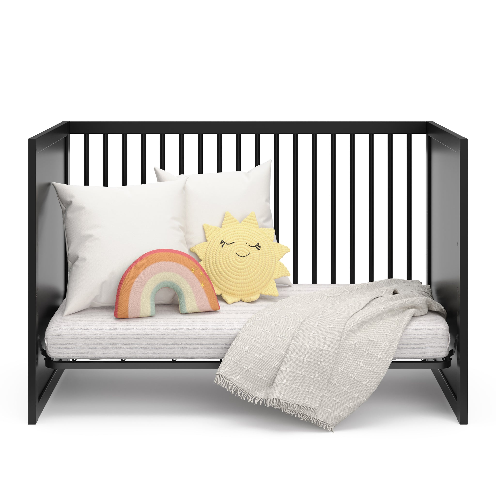 black crib in daybed bed conversion