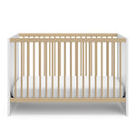 Calabasas white with driftwood crib front view